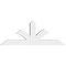 Ekena Millwork Richland Architectural Grade PVC Gable Bracket, 72"W x 27"H x 6"D x 6"F, 9/12 Pitch GBP072X27X0606RIC00 - alternate 2